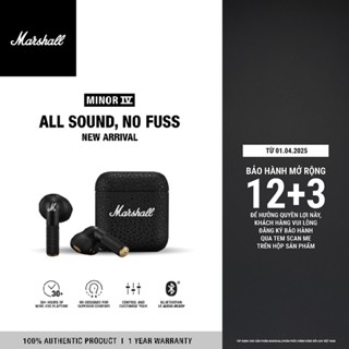 Tai Nghe Marshall Bluetooth Truewireless MINOR IV - Pin lên đến 30h - Bảo Hành Chính Hãng 1 Đổi 1 - LS