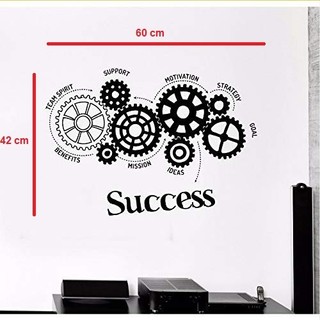 Sticker dán tường Decal trang trí văn phòng Teamwork mẫu số 2 (29 x 88 cm)