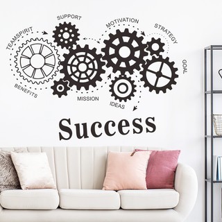 Sticker dán tường Decal trang trí văn phòng Teamwork mẫu số 2 (29 x 88 cm)