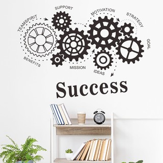 Sticker dán tường Decal trang trí văn phòng Teamwork mẫu số 2 (29 x 88 cm)