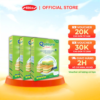 Combo 3 Hộp Bánh Bông Lan Quasure Light Bibica 180g- Giải pháp cho người ăn kiêng, tiểu đường