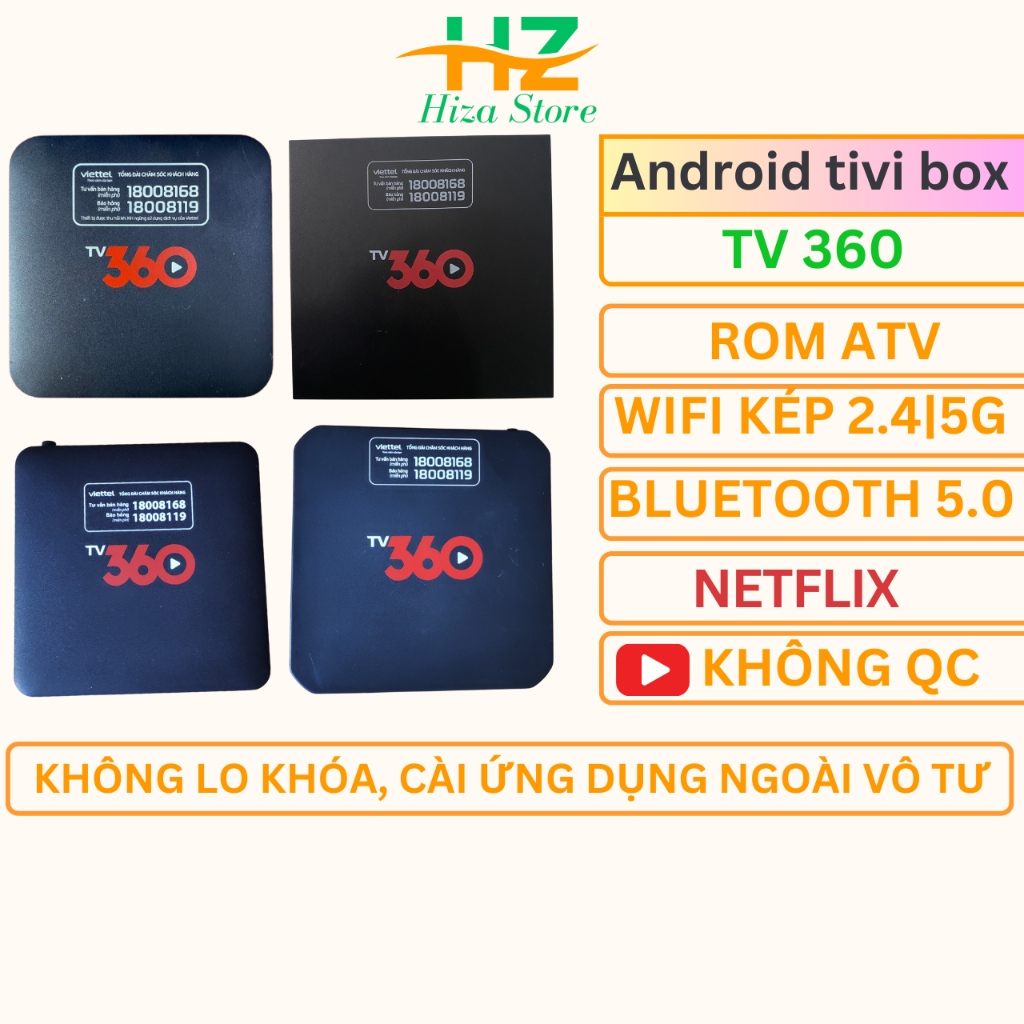 Box Tivi 360 Đã qua sử dụng ROM ATV B866V2F/HP40A/DVV9135/IP952 Xem Tivi Bóng Đá Miễn Phí