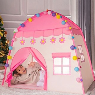 Lều Cho Bé - Lều Bé Trai Bé Gái Công Chúa - Hoàng Tử - Lều Cửa Có Rèm Dễ Thương Chống Muỗi CÓ ĐÈN , CÓ NỆM