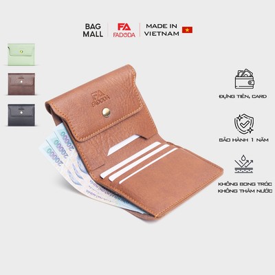 Ví nữ mini gập 3 FADODA FVN02 nhiều màu