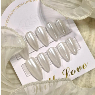  Nail Box đơn giản thạch gạo tráng gương trai trong suốt không charm Hàn Quốc Nữ Embi.nailbox E035 