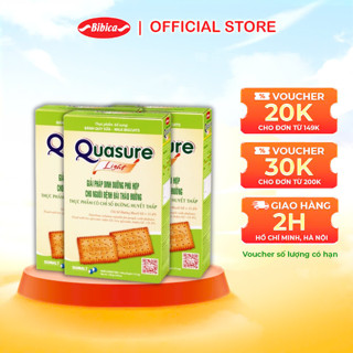 Combo 3 hộp Bánh Quy Quasure Light Sữa Bibica 140g - Thực phẩm cho người ăn kiêng, tiểu đường