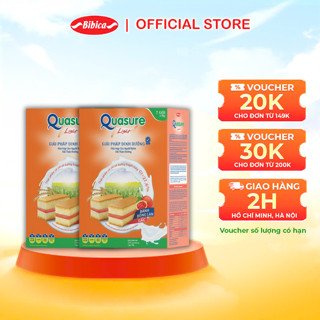 Combo 2 bánh bông lan Quasure light Gấc Bibica 126g- Thực phẩm dành cho người ăn kiêng, tiểu đường