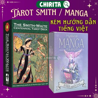 Bộ Bài Tarot Việt Hóa Kèm Giấy Hướng Dẫn Tiếng Việt Smith Waite/ Manga/ Rider 78 Lá Bài - Tarot Cho Người Mới Chirita