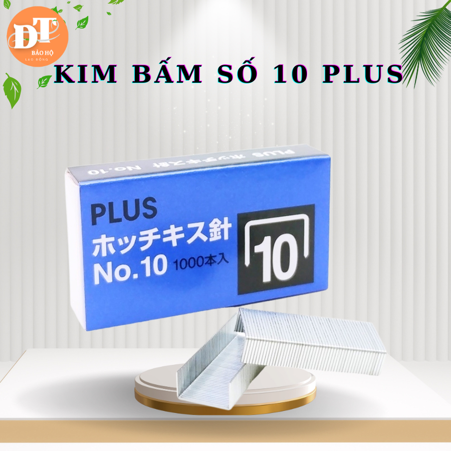 (COMBO 10 Hộp) Kim Bấm Số 10 Plus, Phù Hợp Mọi Loại Máy Bấm Số 10 văn Phòng & Học