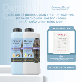 Dầu Gội - Xả Dicora Urban Fit chiết xuất trái bơ dành cho mọi loại tóc - 400ml [NHẬP KHẨU CHÍNH HÃNG 100%]