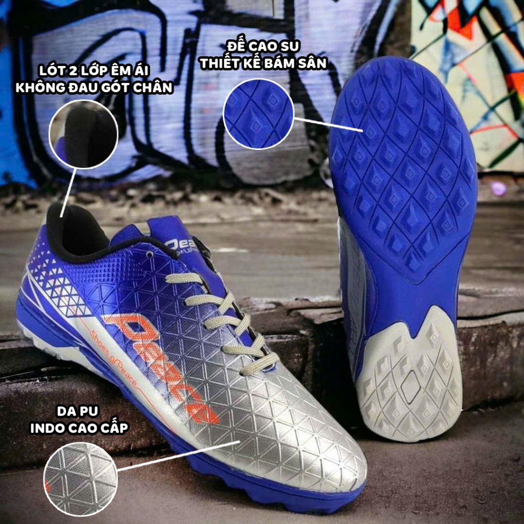 Giày Đá Bóng Peace Max Mercurial – Êm chân, đế cao su chống trượt