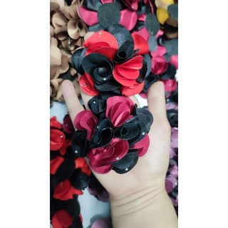 Kẹp càng cua 5 răng hoa lụa đính ngọc