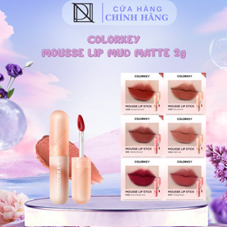 Son Kem Bùn Mềm Mịn Như Nhung Colorkey Mousse Lip Mud Matte 2g