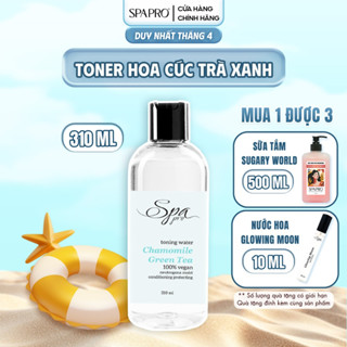 [MUA 1 TẶNG 2] Nước Hoa Hồng Dưỡng Ẩm Hoa Cúc Trà Xanh Làm Mềm Da Bảo Vệ Da SPAPRO 310ml