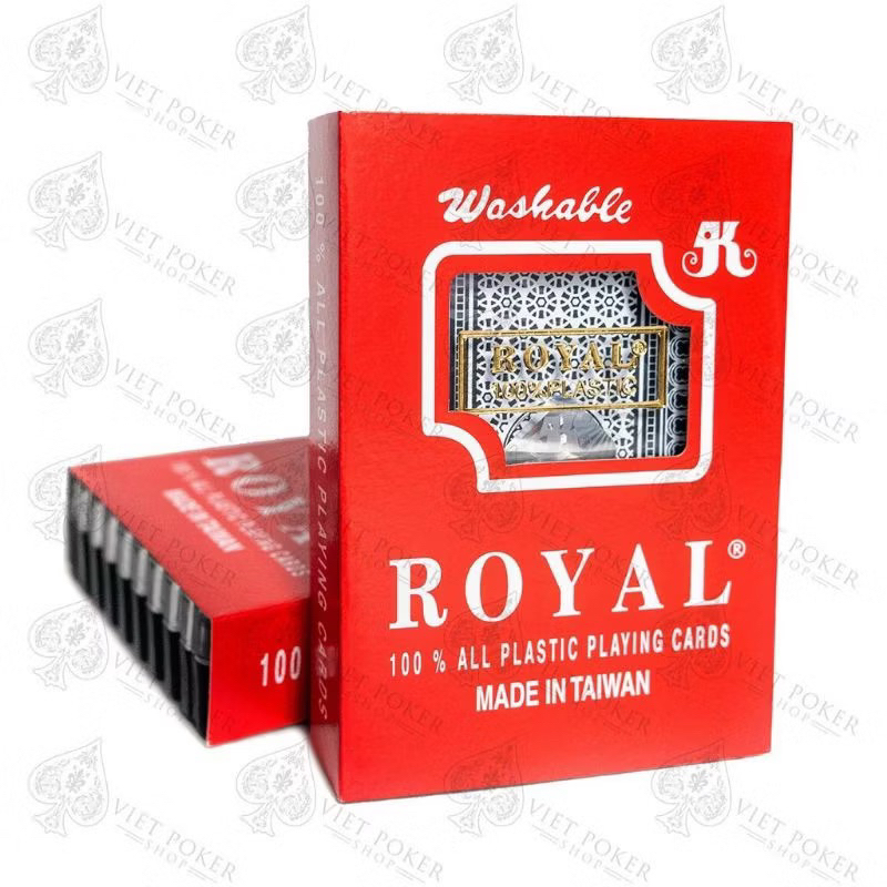 Bài Tây Royal Đài Loan Loại Cao Cấp Chống Nước 100% Bài Poker Nhựa PVC Plastic
