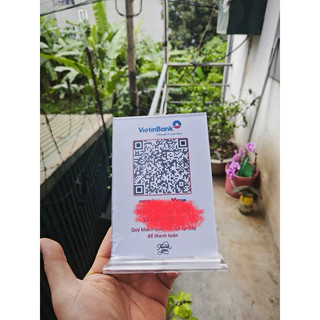 Menu Mã QR CODE để bàn mica, bền đẹp, in mực dầu hạn chế phai màu