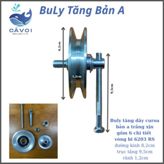 Puly Tăng Điều Hòa Ô tô Bản A (Xịn), Puly Tăng Chỉnh Dây CUROA Dẫn Động, 1 Rãnh, Vòng Bi 6203
