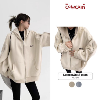 [XẢ KHO] Áo Khoác Nỉ Khoá Dài OISIS, Áo Khoác HOT TREND UNISEX Nam Nữ By.Camcam