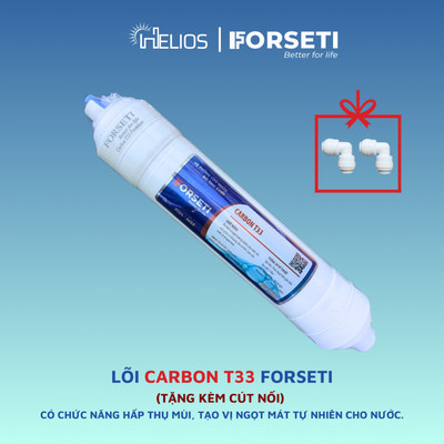Lõi lọc nước Forseti Carbon T33 dùng cho máy lọc nước RO - Hàng chính hãng