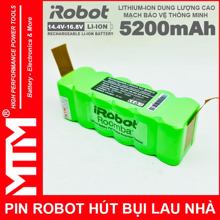 Pin robot hút bụi iRobot Roomba Seri – 14.4V 5200mAh