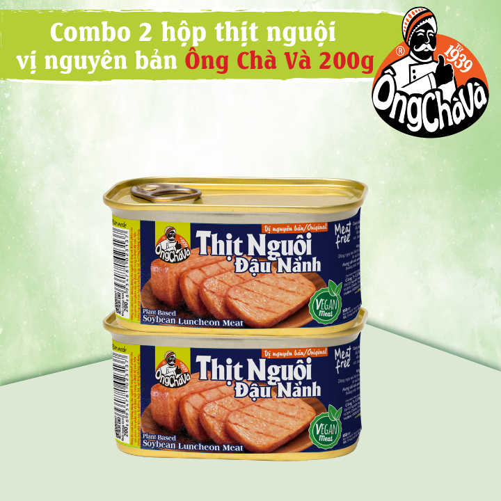 Combo 2 Hộp Thịt Hem Chay Ông Chà Và - Vị Nguyên Bản 200g