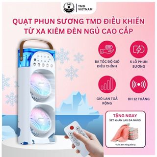 Quạt Phun Sương Điều Khiển Từ Xa TMD - Tiện Ích Làm Mát Bù Ẩm N