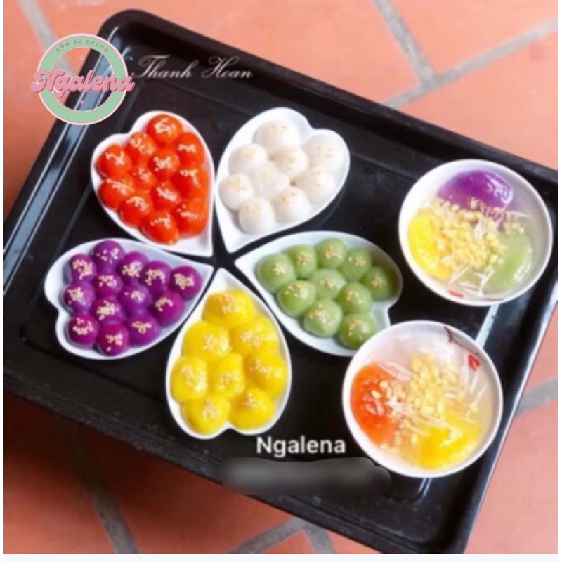 Set đĩa mini sứ Bát Tràng (5cái)