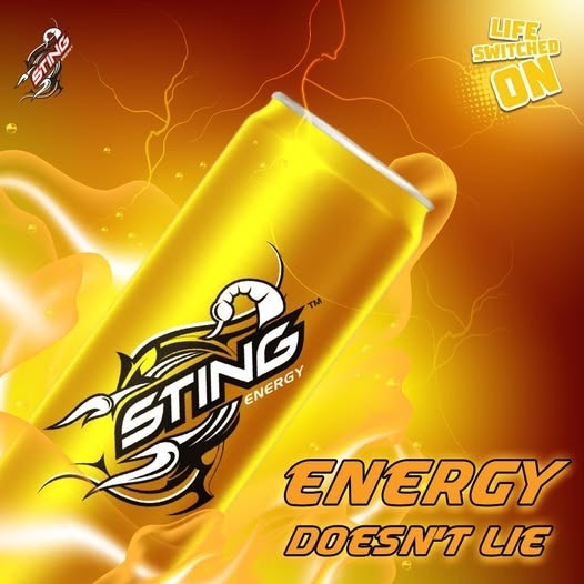 Nước Ngọt Tăng Lực Sting Energy Gold Rush - Nước Tăng Lực Sting Vàng (330ml/lon) - combo 3 / 6 lon