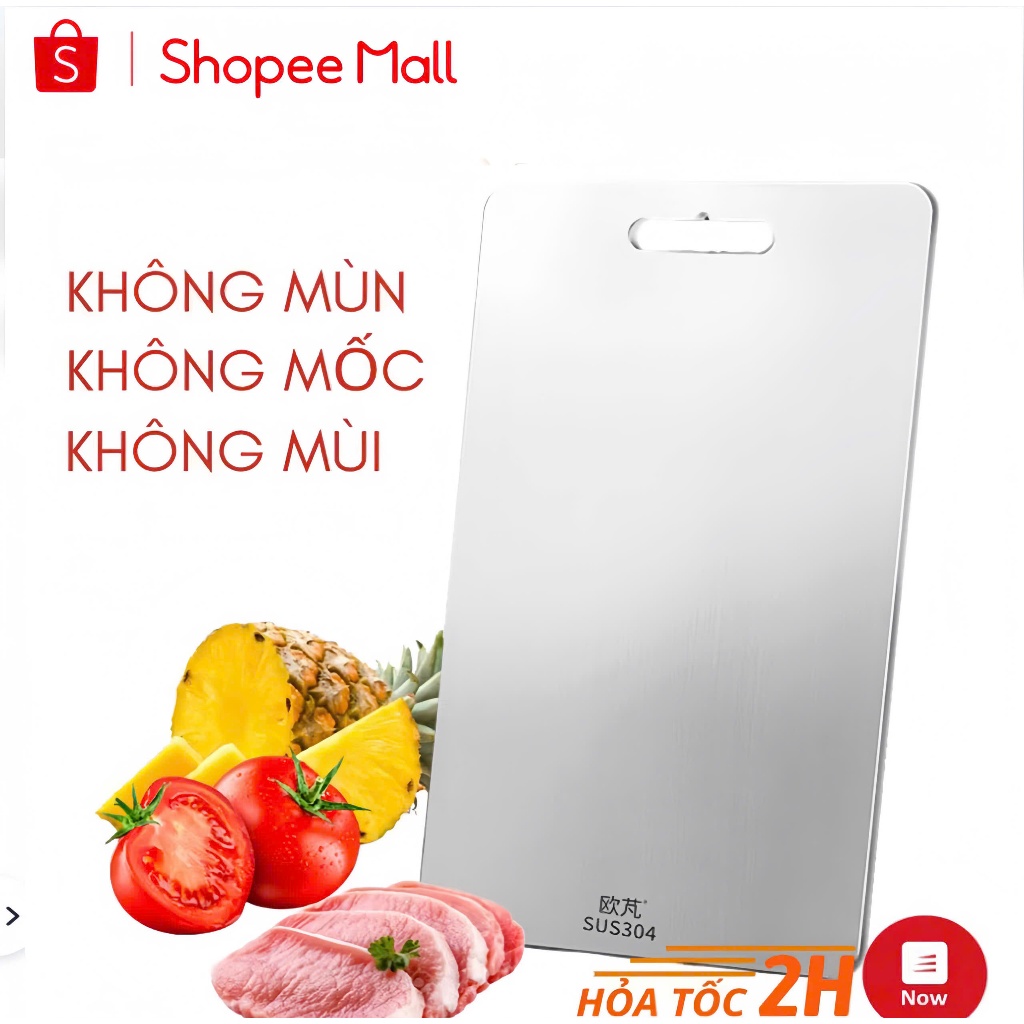 Thớt INOX 304 PTLUXURY Cường Lực Lau Chùi Và Vệ Sinh Dễ Dàng Không Xước Dăm [ Hàng Tốt ]