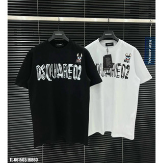 Áo Thun DSQ Họa Tiết Cún Trên Vai DSQ 021 Họa Tiết Hình In Nhiệt Cao Cấp Chất Liệu Cotton nam nữ hottrend mới nhất [M19]