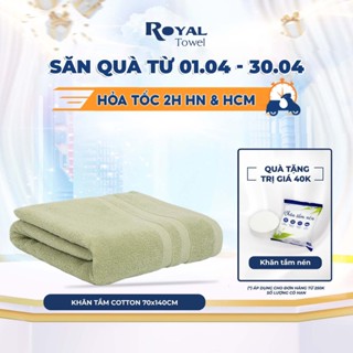 Khăn tắm lớn 70x140cm ROYAL TOWEL 100% cotton siêu dày, thấm hút tốt, không đổ lông, không ra màu dùng cho spa khách sạn