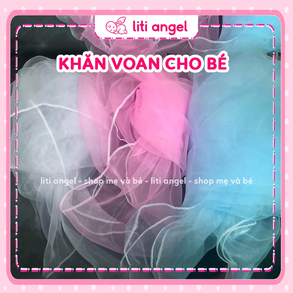 Khăn Voan cho bé sơ sinh che bụi, chống gió khi đi đường