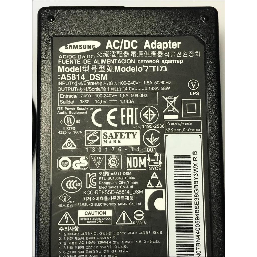 Adaptor nguồn DC 14V 4.143A 58W cho màn hình Samsung chính hãng