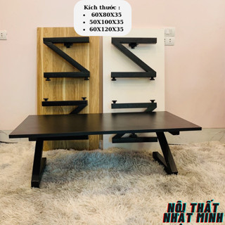 Bàn bệt gấp gọn , bàn chữ z ngồi bệt đã lăp ráp sẵn , nhiều kích thước , gỗ mdf phũ melamin 2 mặt