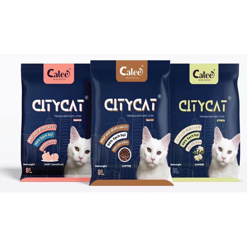 COMBO 7 túi Cát vệ sinh City Cat cho mèo