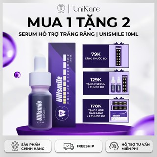 MUA 1 TẶNG 2, Serum hỗ trợ cải thiện vàng răng UNIsmile , hỗ trợ cải thiện tone răng ố vàng trên răng - UniKare
