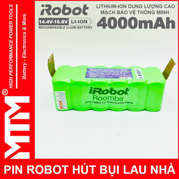 Pin robot hút bụi iRobot Roomba Seri – 14.4V 4000mAh