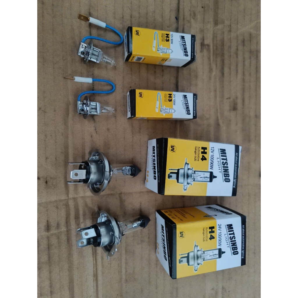 Bóng đèn halogen H3, H4 - 12V/ 24V
