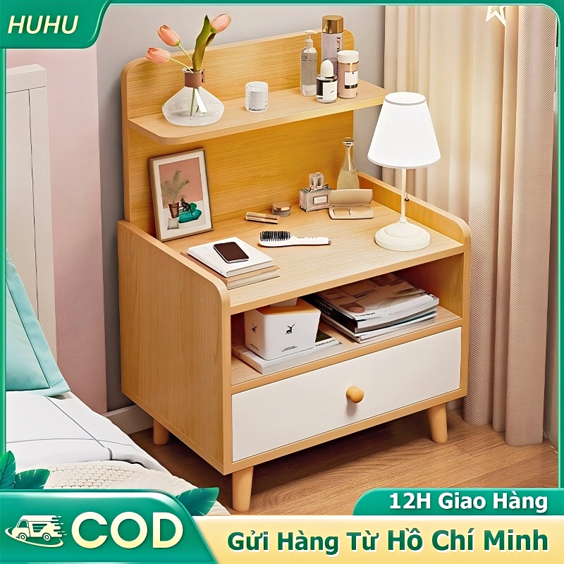 HUHU Tủ đầu giường thông minh, kệ để đồ đa năng, tủ nhỏ phòng ngủ, thiết kế hiện đại, tiện lợi | BigBuy360 - bigbuy360.vn