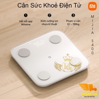  Cân Điện Tử Sức Khoẻ Xiaomi Mijia S400 Kết Nối Bluetooth - Cân Điện Tử Thông Minh Body Fat Xiaomi Cao Cấp Bền Bỉ 