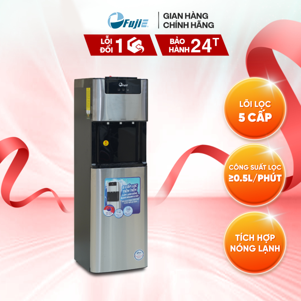 Máy lọc nước RO tích hợp nóng lạnh FujiE WPD5400C công nghệ Block lạnh sâu, lọc nước tinh khiết