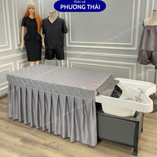 Ga giường gội đầu, giường gội 2in1 chất vải cotton trần bông sang trọng