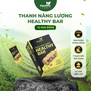 Thanh Năng Lượng Healthy Bar Vị Chà Bông, Bánh Ăn Kiêng, Giảm Cân, Hộp 12 Thanh - Healthy Farm [Chính hãng]