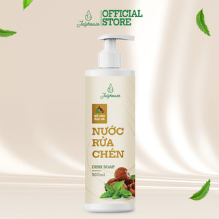   Mới  Nước rửa chén chiết xuất Bồ Hòn và tinh dầu Bạc Hà 500ml JULYHOUSE khử mùi tanh 