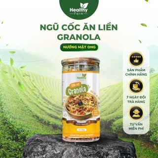 Granola Healthy Farm Ngũ Cốc Ăn Liền Siêu Hạt Dinh Dưỡng - Lon 500g