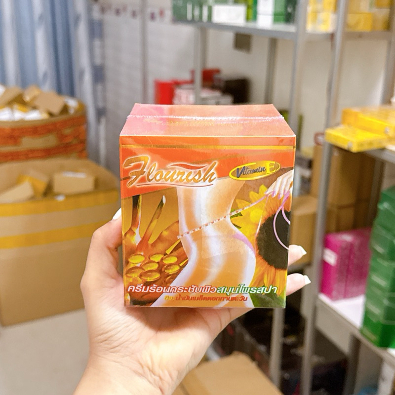 KEM MASSAGE TAN MỠ BỤNG GỪNG ỚT FLOURISH THÁI LAN