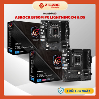 Mainboard Bo mạch chủ ASROCK B760M PG Lightning 4 khe ram DDR4 | DDR5 - BH 36th chính hãng