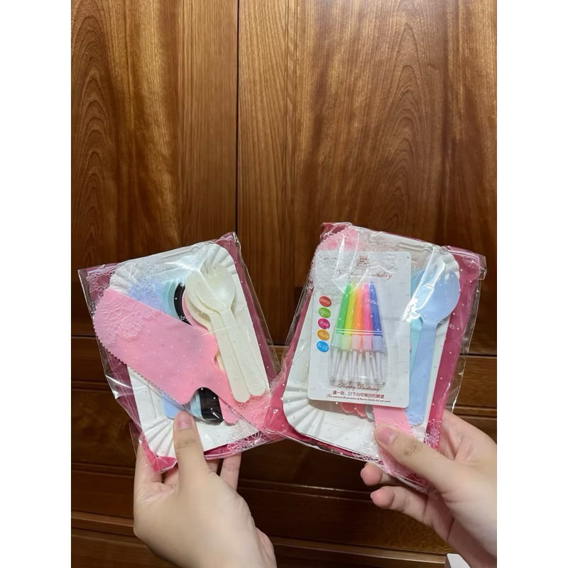 Bộ Set Dao Dĩa Sinh Nhật