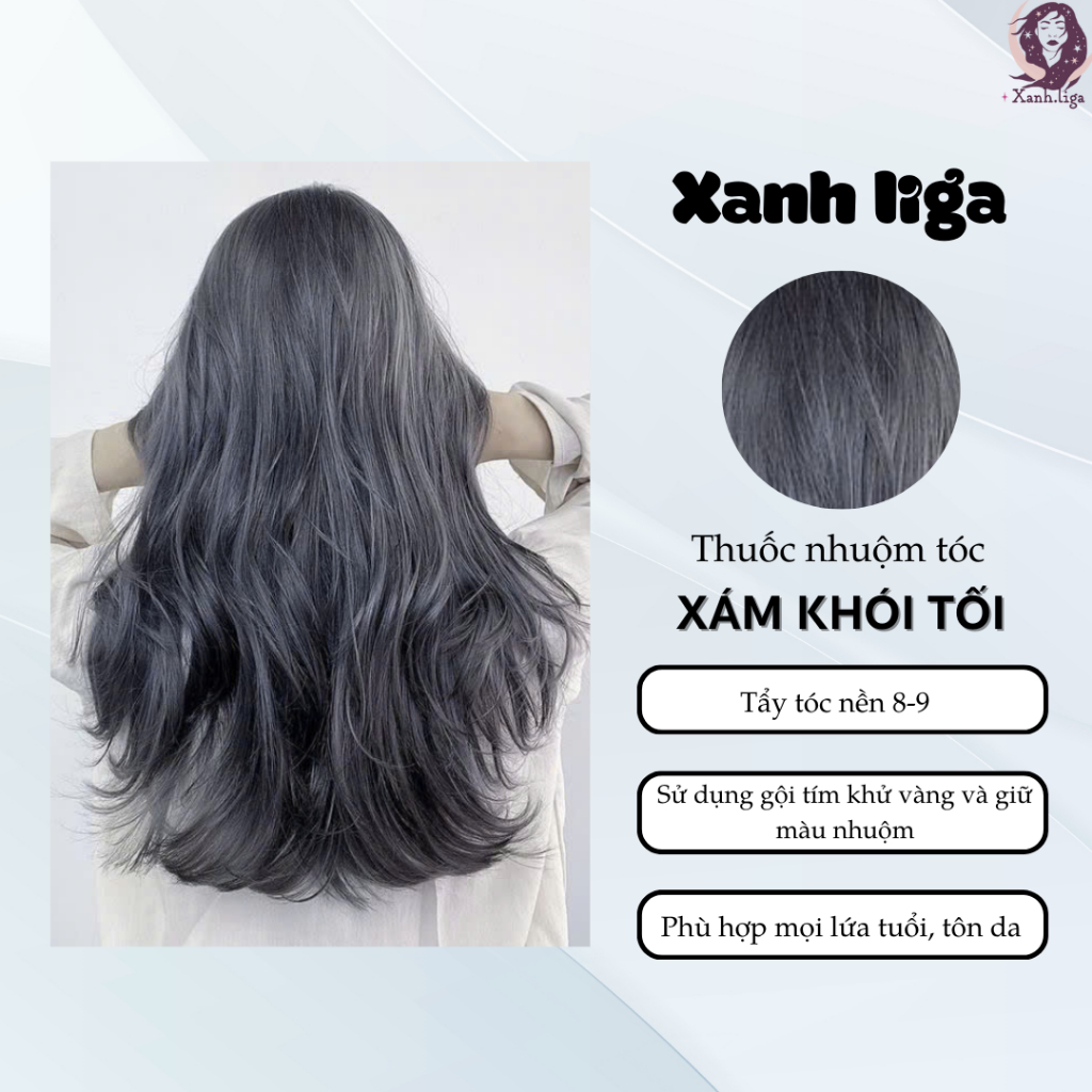 thuốc nhuộm tóc xám khói nhẹ