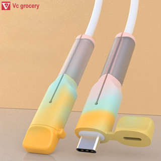 Bộ bảo vệ cuộn dây sạc - Bộ sắp xếp dây quấn cáp tai nghe - Silicone, Mềm, Bền, Màu kẹo - Vỏ bảo vệ cáp chống vỡ